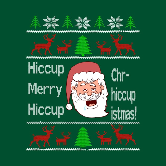 Drunk Santa Ugly Christmas Sweater by Eric03091978