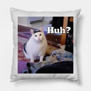 Huh Cat Meme Pillow