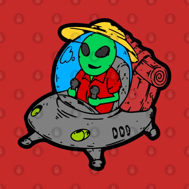 Tourist Alien by Solenoid Apparel