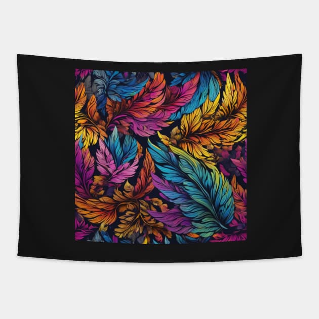 Colorful Tropical Plants Tapestry by ToochArt