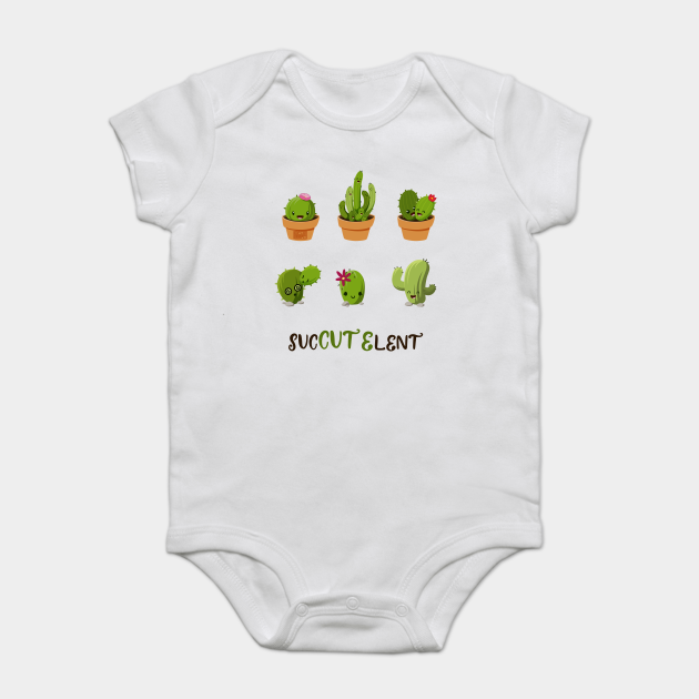 Funny Pun Succutelent Succulent Cactus Plant Lover Funny Succulent Word Play Onesie Teepublic Au