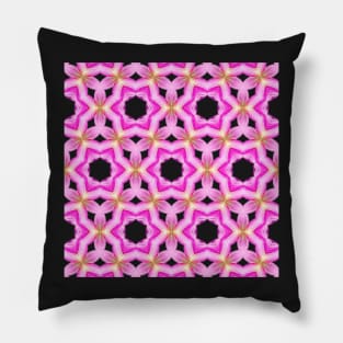 Pink Yellow Dahlia Pattern Pattern Number 4 Pillow