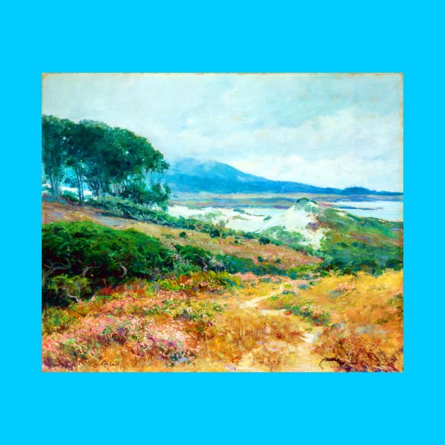 Scenic View Across Dunes, Carmel, California, Guy Rose 1918 by rocketshipretro