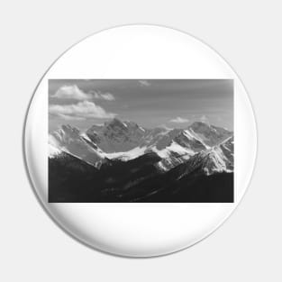 The Rocky Mountains in black and white Pin