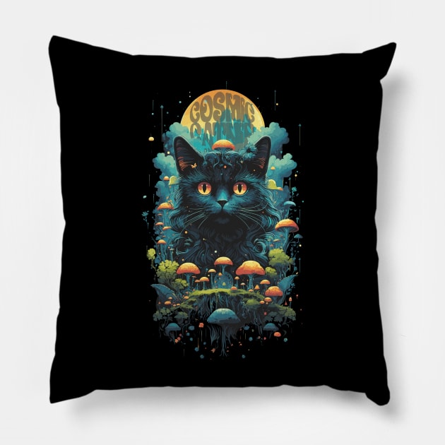 Cosmic Catnip Pillow by Witchy Whisker Wonderland