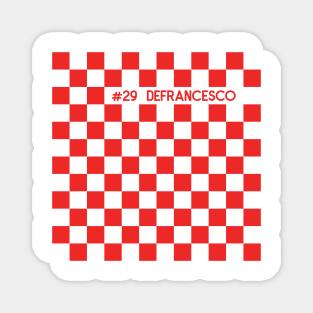 Devlin DeFrancesco Racing Flag Magnet