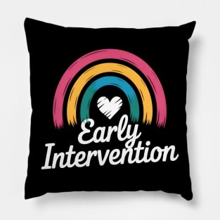 Rainbow Early Intervention Heart Teacher Interventionist Pillow
