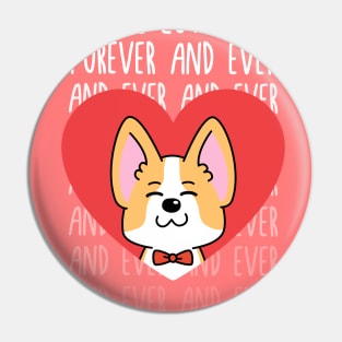 Furever Valentine Love Puppy Pun Pin