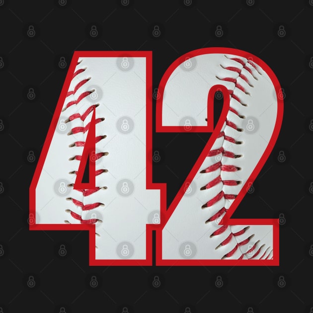 Baseball Number #42 Forty Two Lucky Favorite Jersey Number by smartrocket