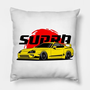 Gold Supra JDM Pillow