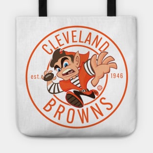 Cleveland Browns Elf Runner Stamp Clear Tote