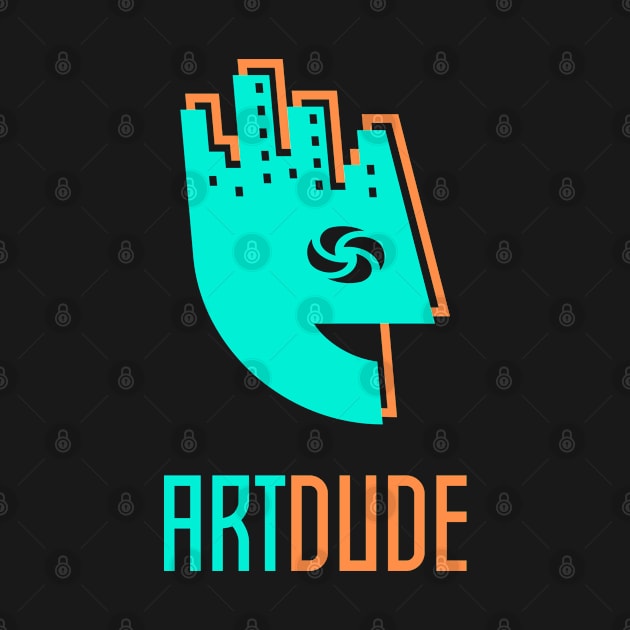 YourArtDude Logo In Green And Orange by yourartdude