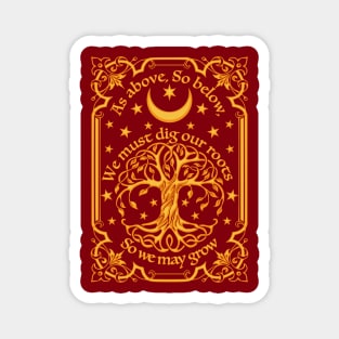 Good Witch Celtic Tree Magnet