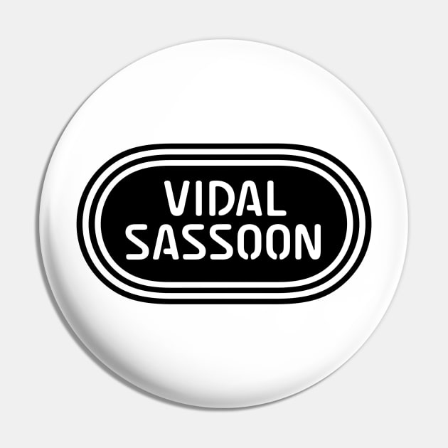 Vidal Sassoon - Black logo Pin by jordan5L