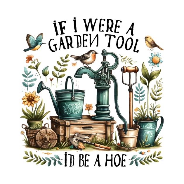 If I were a garden tool... Id be a hoe by Tees by Ginger