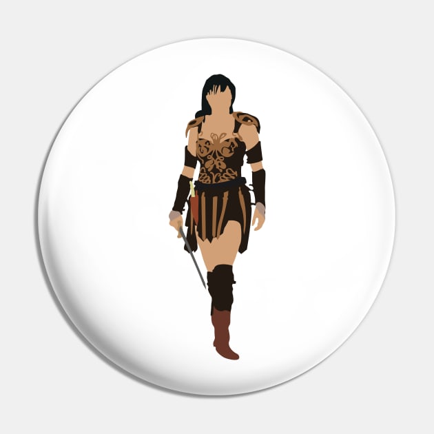 Xena Warrior Princess Pin by FutureSpaceDesigns