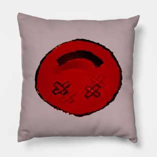 Trippy Smiley Face Pillow