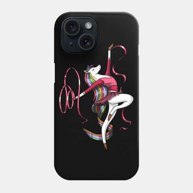 Unicorn Gymnast Phone Case by underheaven