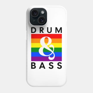 DRUM & BASS - Rainbow Flag (light print) Phone Case