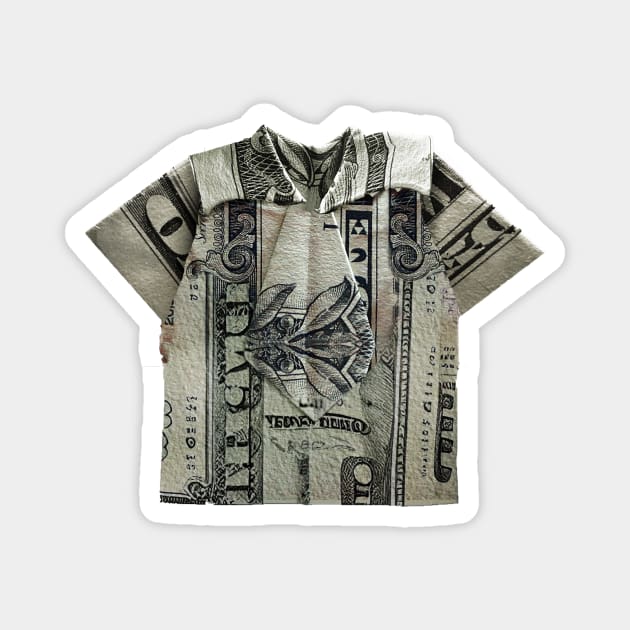 Dollar Bill Origami Shirt And Tie - Dollar Bill Origami And Tie