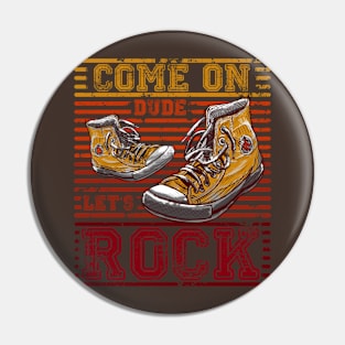 retro grunge sneakers Pin