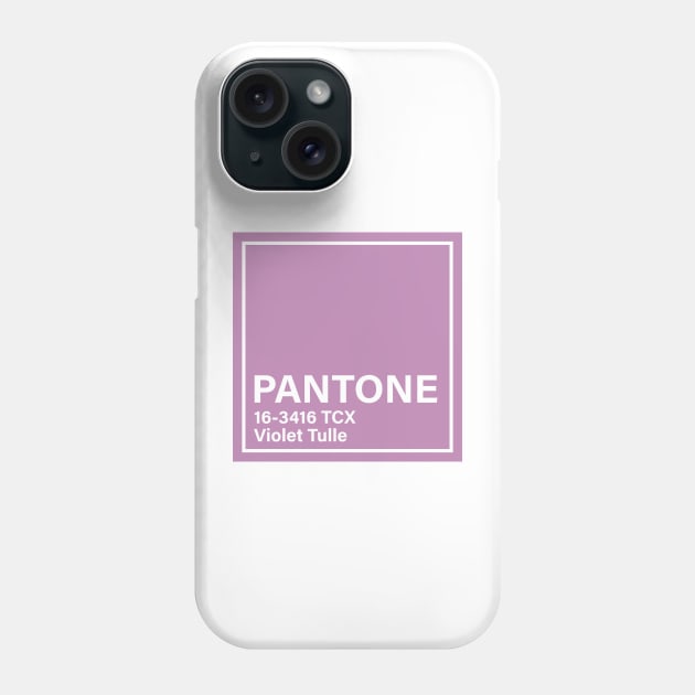 pantone 16-3416 TCX Violet Tulle Phone Case by princessmi-com