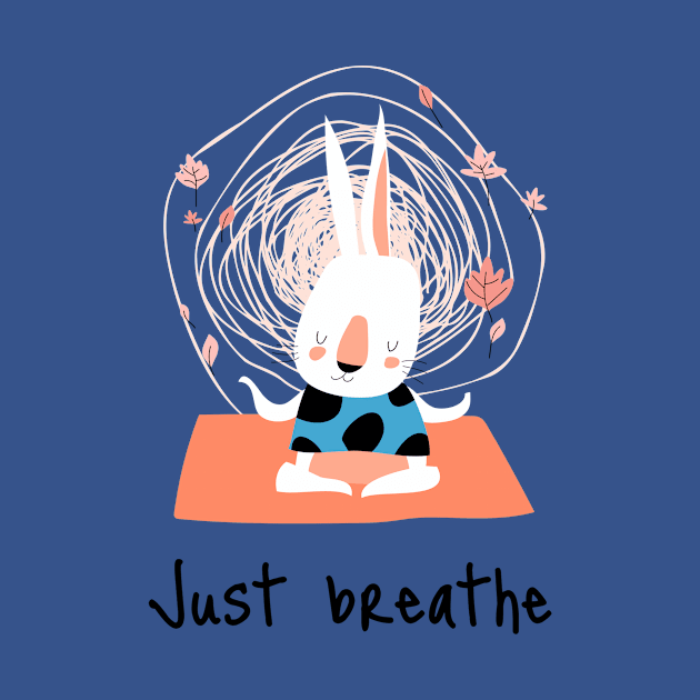 Just breathe yoga meditation shirt design by ArtPace