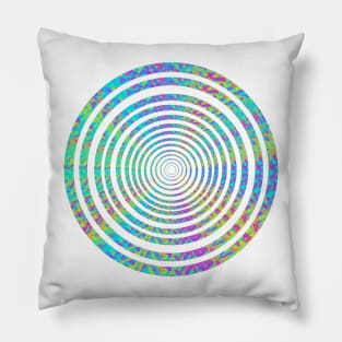 Summer Breeze. Colors of summer, blue, yellow, purple, green. Pillow