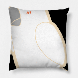 Cute Parrot - White Pillow