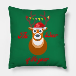 CUTE DEER OF THE YEAR Pillow