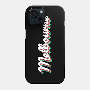 Melbourne Australia Retro Script Phone Case