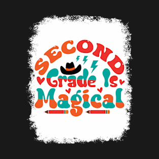 Second Grade Rainbow Girls Boys Teacher Team 2nd Grade Squad T-Shirt