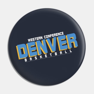 Denver basketball Pin