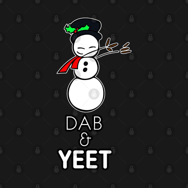 Dab & Yeet - Cute Holiday Snowman by MaystarUniverse