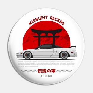 Midnight Racer White NSX JDM Pin