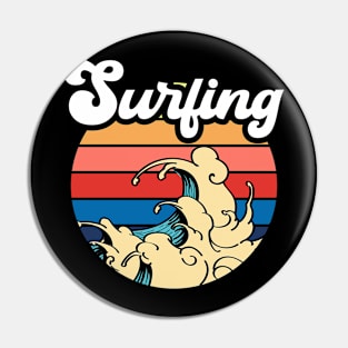 Surfing T Shirt For Women Men Pin