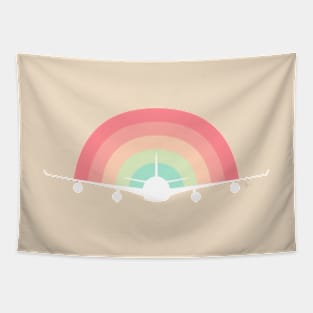 Rainbow Plane Tapestry