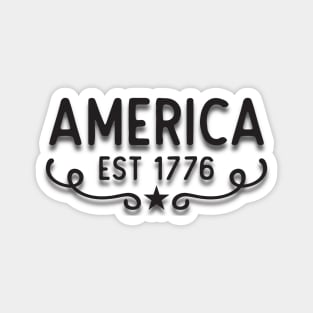 America - Established 1776 Magnet