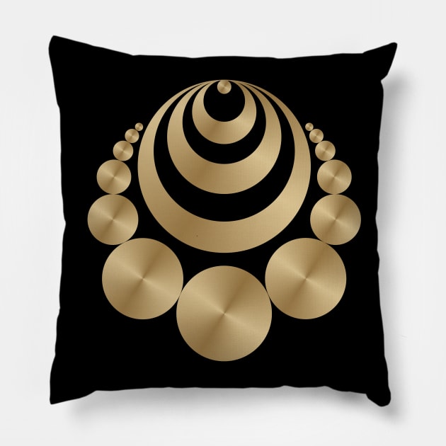 Crop Circle #3 Pillow by MagicEyeOnly