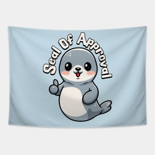 Seal Of Approval! Cute Seal Pun Tapestry