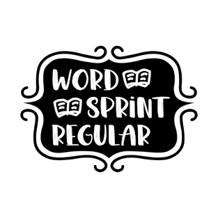 Word Sprint Regular - Writing Typography T-Shirt