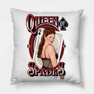 Pinup Queen of Spades Pillow