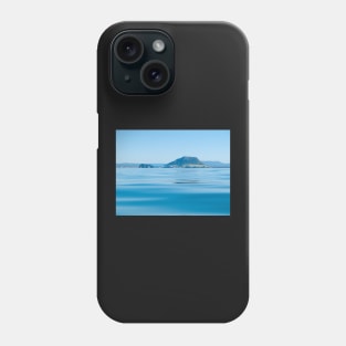 Landmark Mount Maunganui at Tauranga New Zealand and background hills across calm idyllic blue sea Phone Case