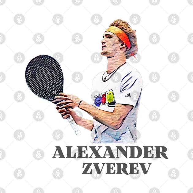 Alexander Zverev by BorodinaAlen