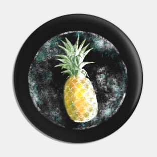 Pineapple vintage distressed aloha design Pin