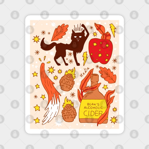 Wild Animals Magnet by Nadia D