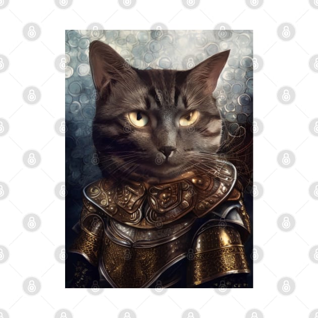 Armored knight cat by Dendros-Studio