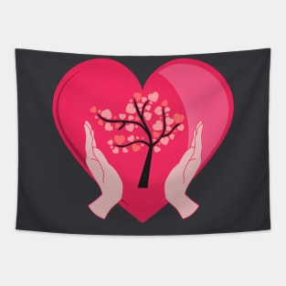 Baby Love Pregnant Tapestry