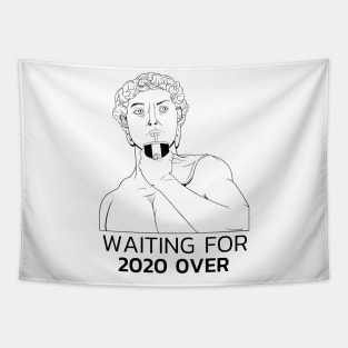 Greek statue sclupture illustration "2020" Tapestry