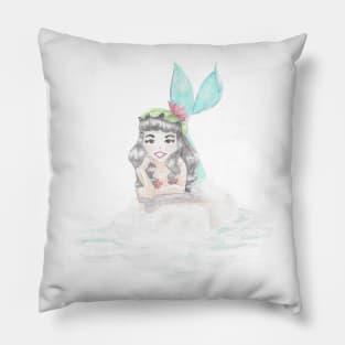 Lagoon Mermaid 1 Pillow